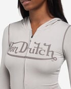 Von Dutch Full Zip Yoga Jacket  VDYT-003GRY Grey 3