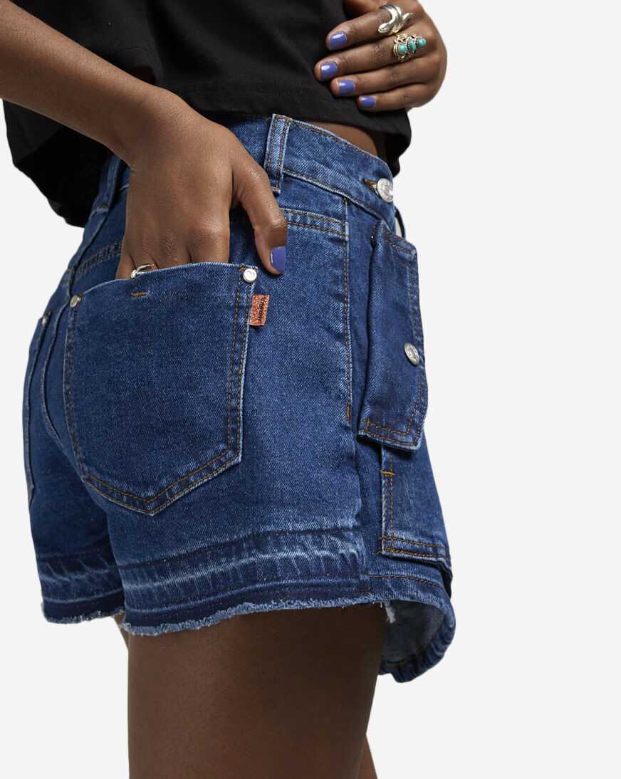 Shop Vibrant Denim Cargo Skort ES5161-DKS grey | SNIPES USA Shop Vibrant Denim Cargo Skort ES5161-DKS grey | SNIPES USA