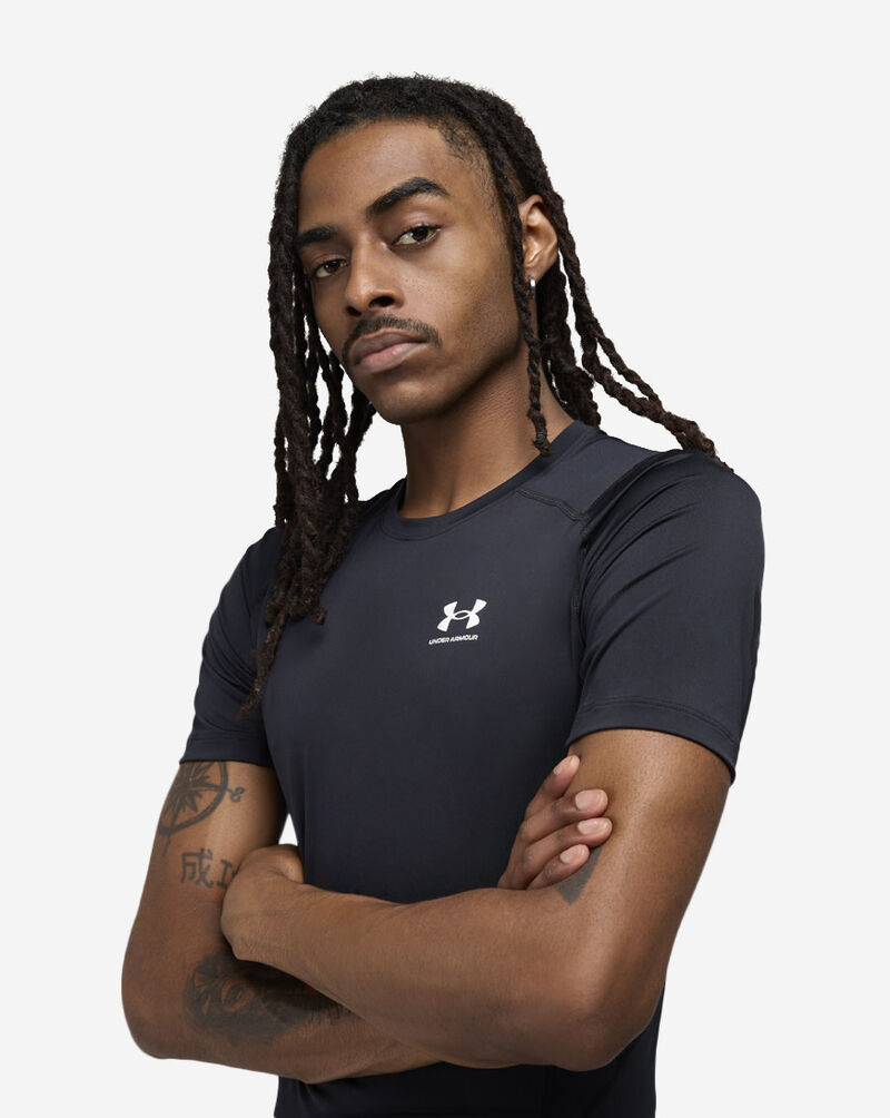 Under Armour HeatGear Compression Short Sleeve Top 1361518-001 Black 3