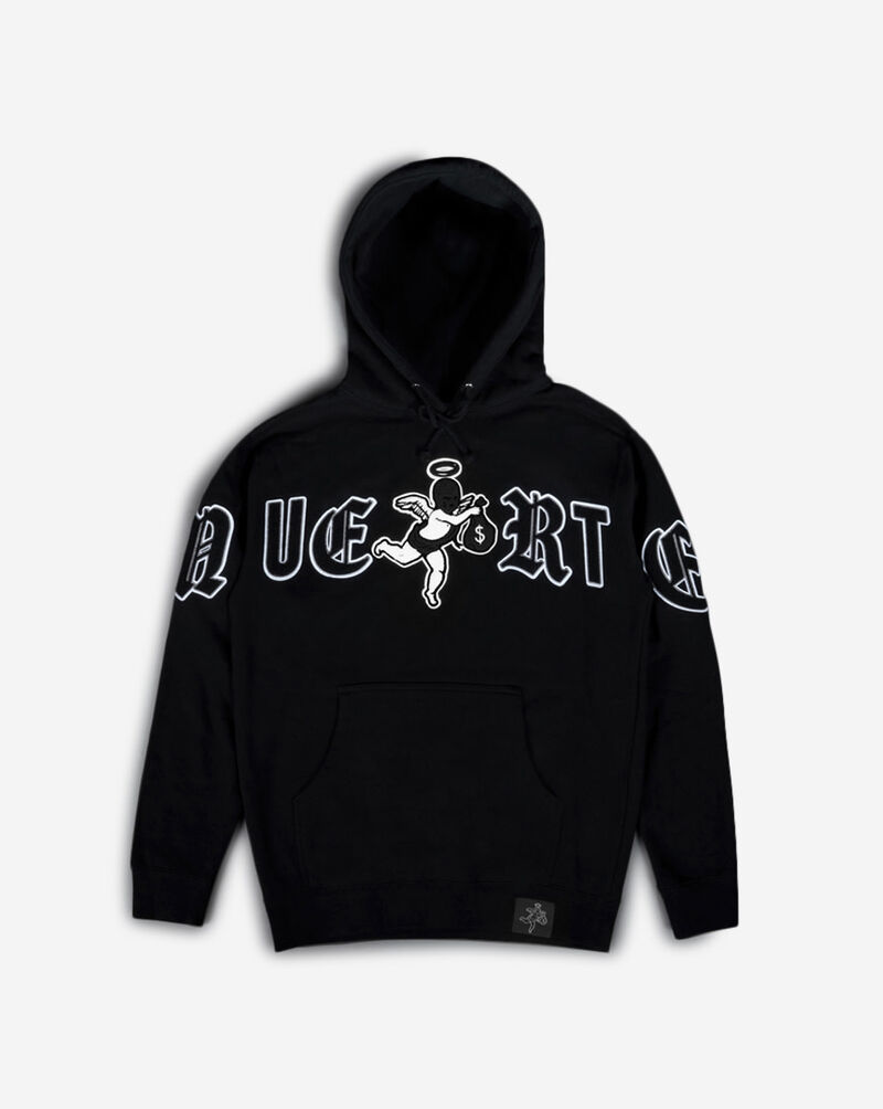 Hasta Muerte Motivated LTTRS Hoodie HM-REDLABELMOTIVATEDBLCKLTTRS-HOOD-BLK Black 1