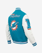 Miami Dolphins Mash Up Rib Wool Varsity Jacket