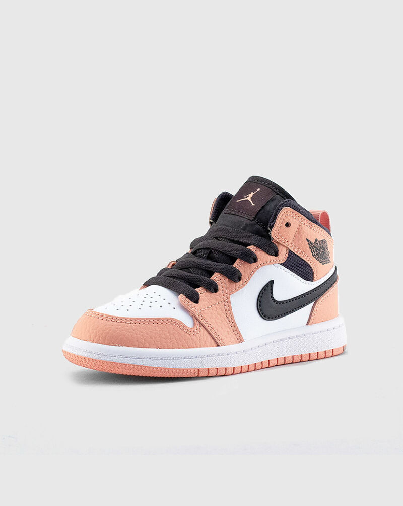 Jordan Preschool Air Jordan 1 Mid 640737-603 Pink 2