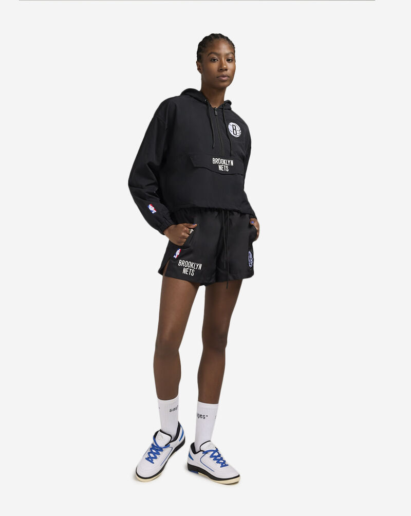 PRO STANDARD Brooklyn Nets Classic Wind Woven 1/2 Zip Jacket BBNU515453-BLK Black 4