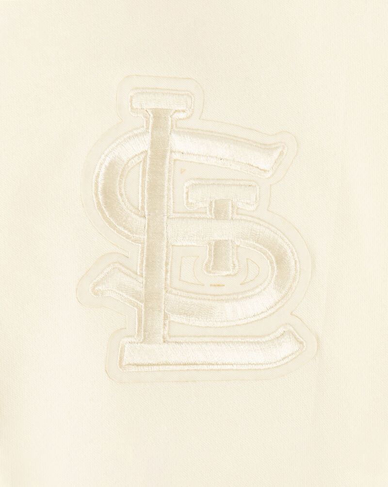 PRO STANDARD Big Boys' St. Louis Cardinals Neutral Fleece Crewneck LSCB5315017-EGG cream 2