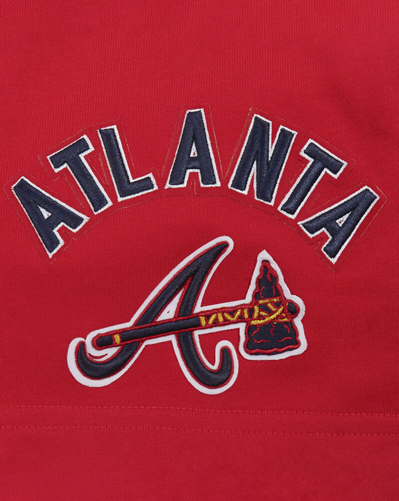 PRO STANDARD Atlanta Braves Classic Fleece Short  LABF37206-RED Red 2