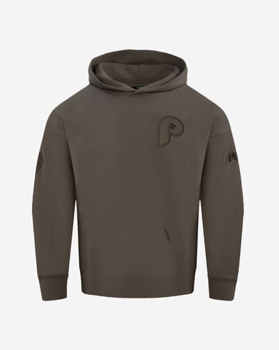 Philadelphia Phillies Neutral Drop Shoulder Fleece Pullover Hoodie