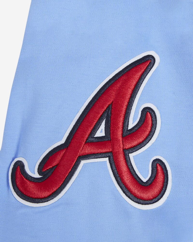 PRO STANDARD Atlanta Braves Classic Chenille Double Knit Pull Over Hoodie LAB135068-UNI Blue 4