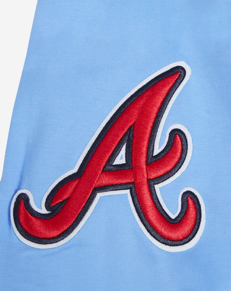 PRO STANDARD Atlanta Braves Classic Chenille Double Knit Pull Over Hoodie LAB135068-UNI Blue 4