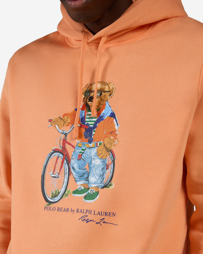 Polo Ralph Lauren Fleece Summer Novelty Bear Hoodie 710B14614002-POP Orange 3