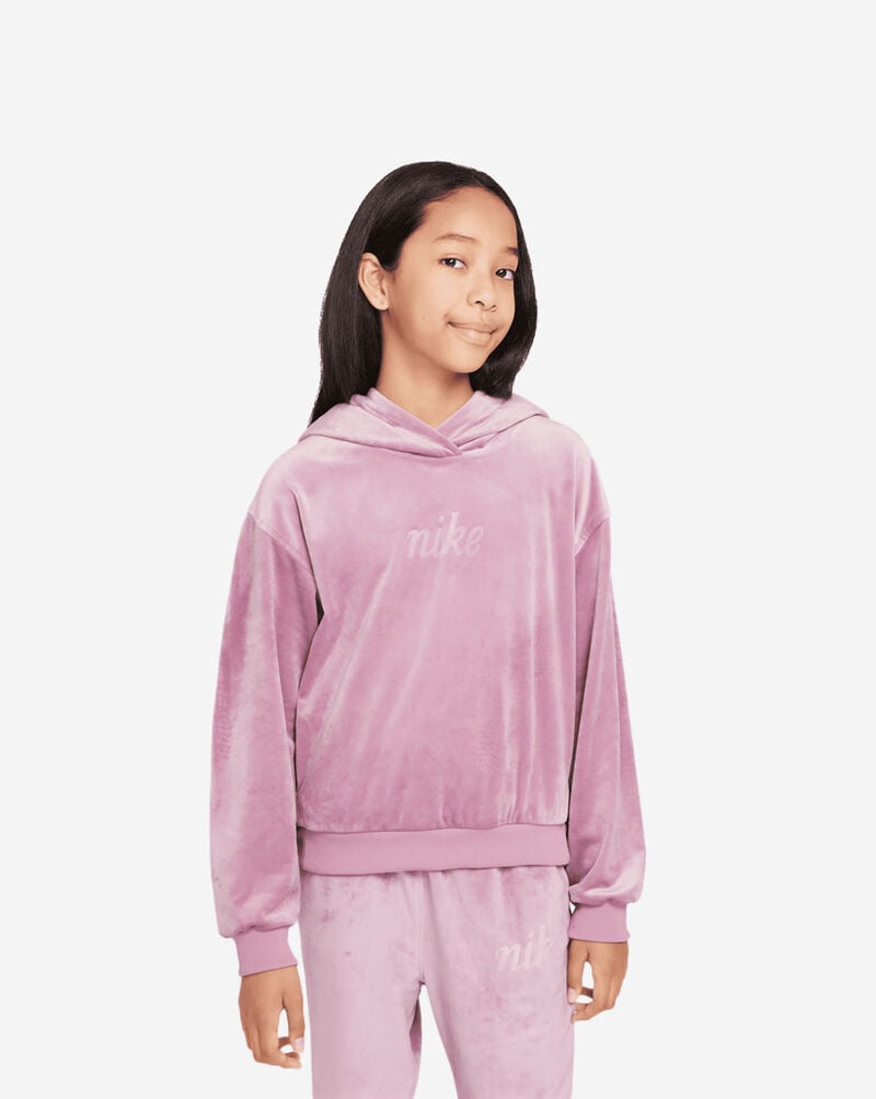 Nike Girls' NSW Pullover Hoody FZ5588-523 Pink 1