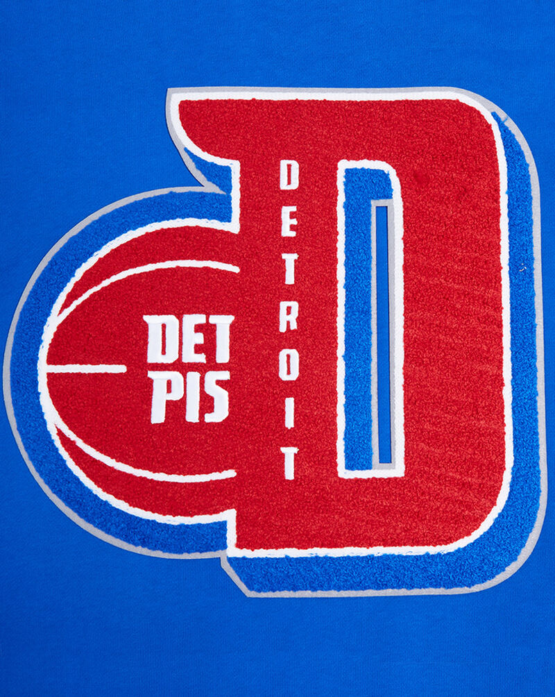 PRO STANDARD Detroit Pistons Mash Up Rib Fleece Crewneck BDP5515634-RYR Blue 4
