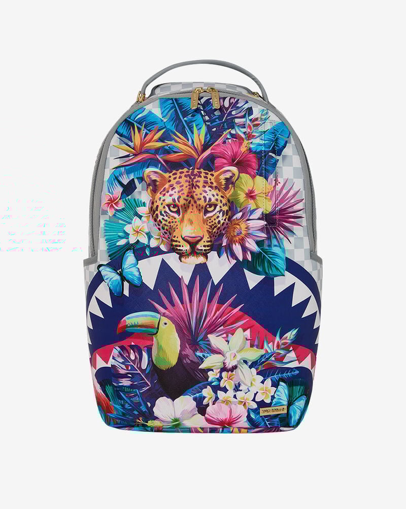 Sprayground Flowering Jungle Shark Backpack B8625 Multi 1