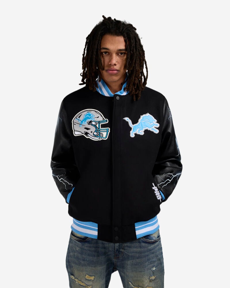 PRO STANDARD Detroit Lions Lightning Jacket FDL6411747-BUN Black 1
