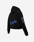 Los Angeles Dodgers Retro Classic Fleece Cropped Pullover Hoodie