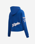 Los Angeles Dodgers Classic Fleece Cropped Pull Over Hoodie