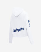 Los Angeles Dodgers Classic Fleece Cropped Pull Over Hoodie