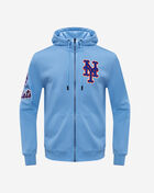 PRO STANDARD New York Mets Classic Chenille Double Knit Full-Zip Hoodie LNM531928-UNI Blue 1