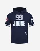 New York Yankees Aaron Judge #99 Classic Short Sleeve Pull Over Hoodie 