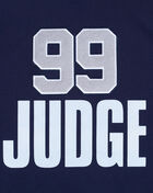 New York Yankees Aaron Judge #99 Classic Short Sleeve Pull Over Hoodie 