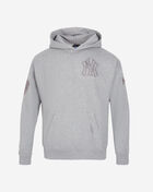 New York Yankees Neutral Drop Shoulder Fleece Pull Over Hoodie 
