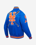 New York Mets Mash Up Rib Satin Jacket 