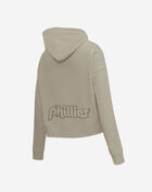 Philadelphia Phillies Retro Neutral Cropped Fleece Pull Over Hoodie 