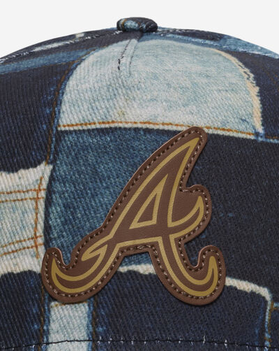 9Fifty Atlanta Braves A-Frame Denim Patchwork Snapback Hat