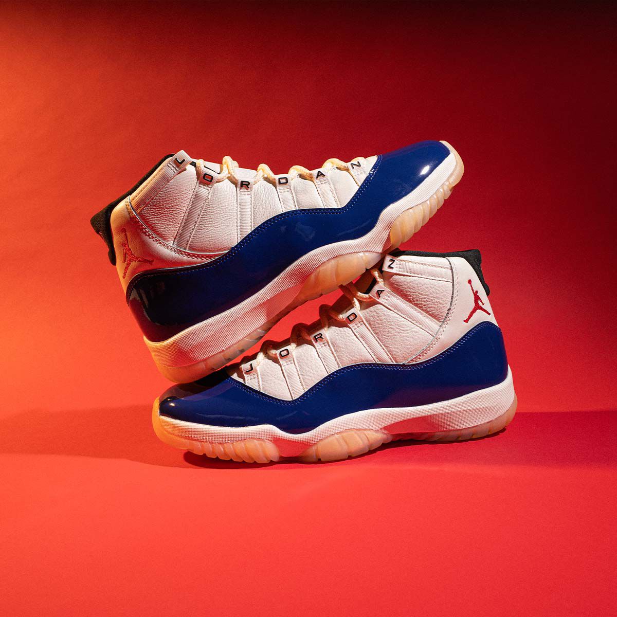 blue and orange jordan 11