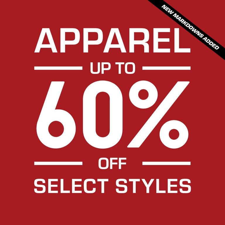 APPAREL UP TO 60% OFF