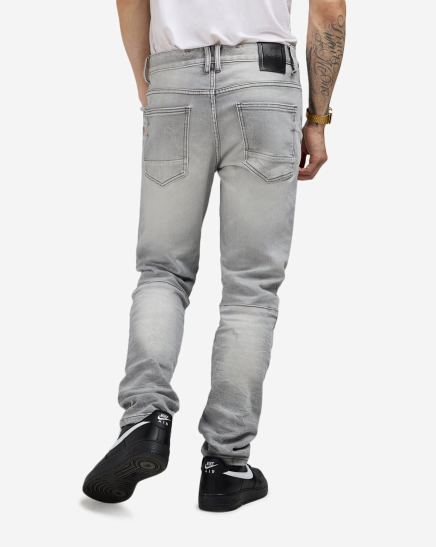 Shop Smoke Rise Heavy Whisker Slim 5Pkt Jeans JP25508SNZ-GRY grey