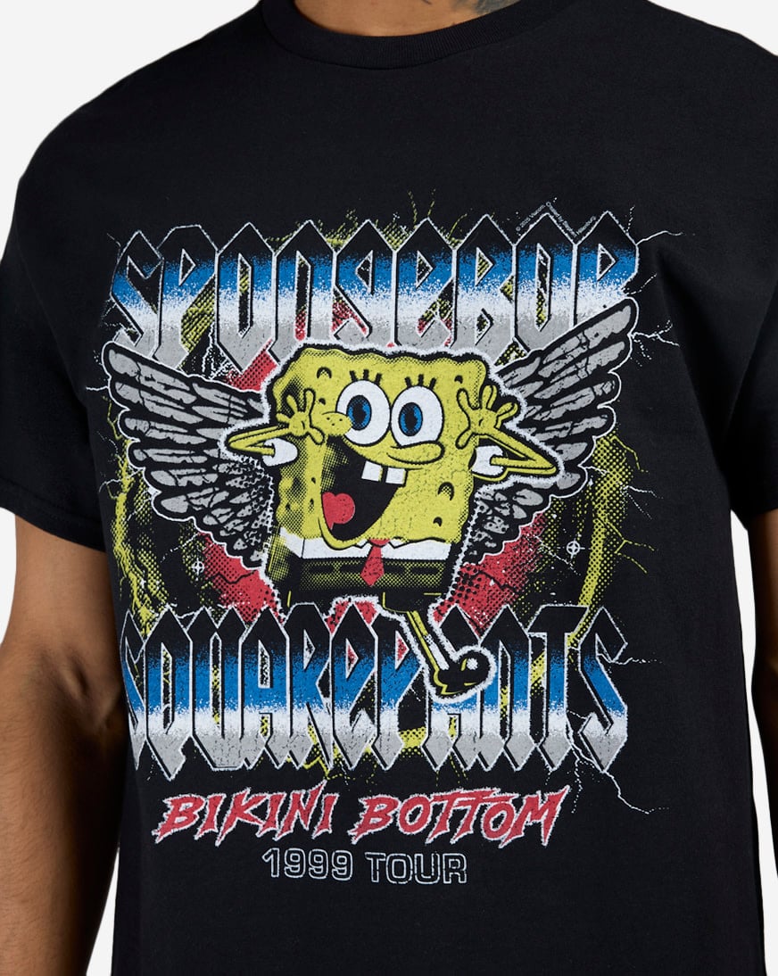 Shop Graphic Tees SpongeBob Bik Bot Tee 27BI270 black | SNIPES USA