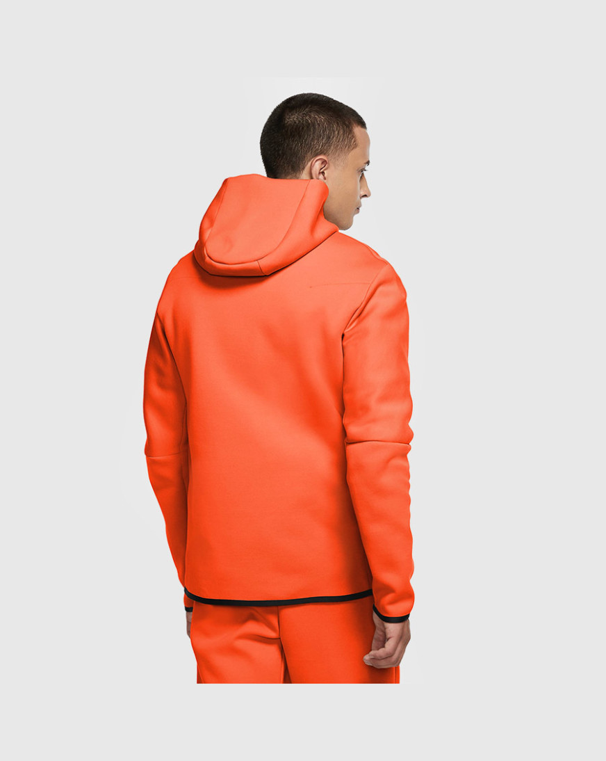 nike tech fleece hoodie orange