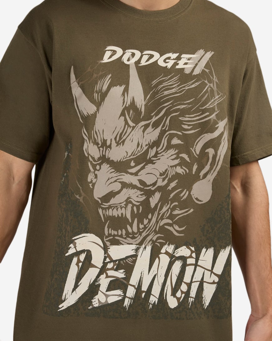 Shop Graphic Tees Dodge Demon Tee DGS6TN-210JK-OLV green | SNIPES USA