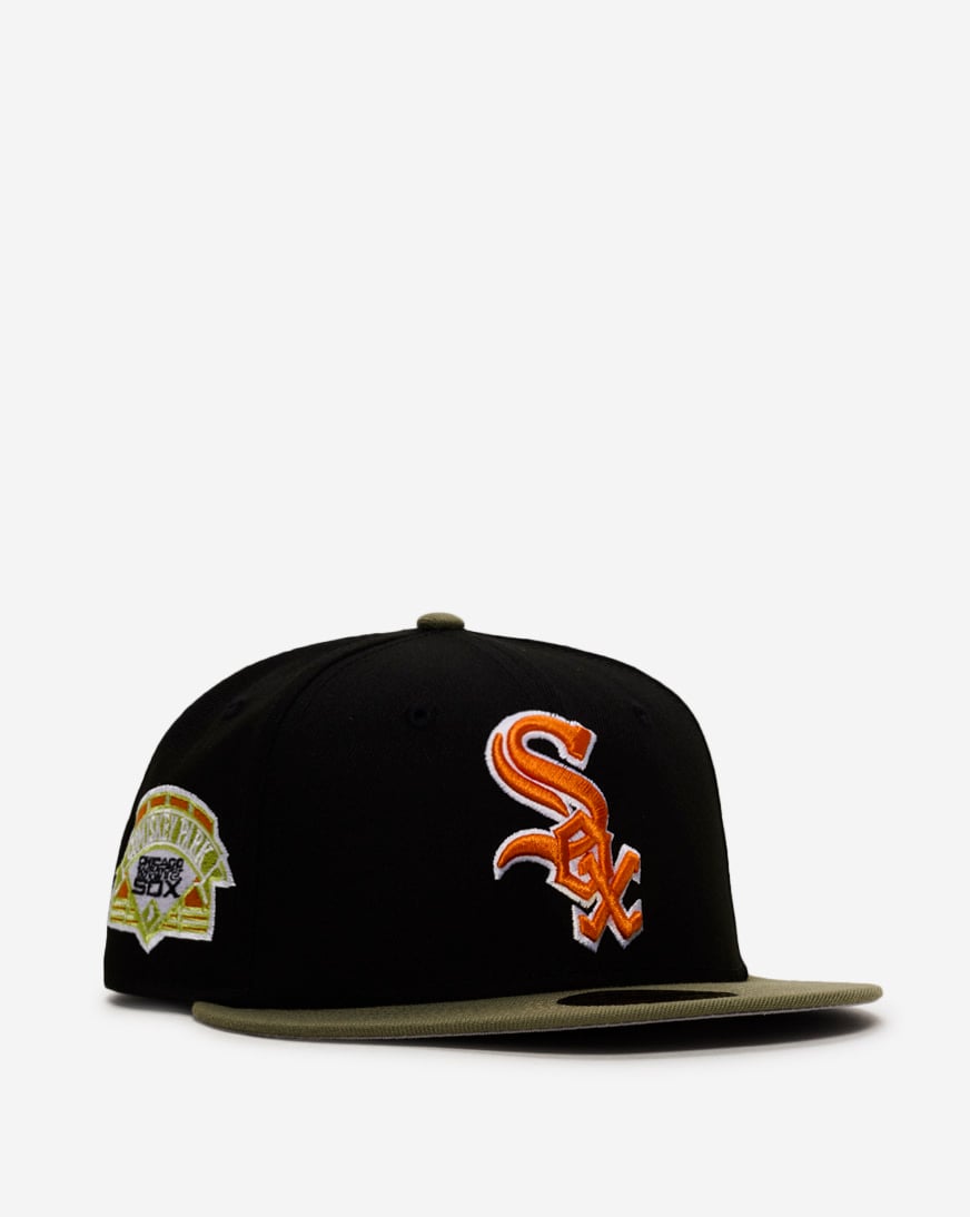 Shop New Era 59Fifty Chicago White Sox Green Bark Fitted Hat