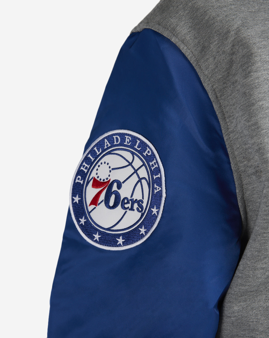 Shop New Era Alpha Industries Philadelphia 76ers Bomber Jacket