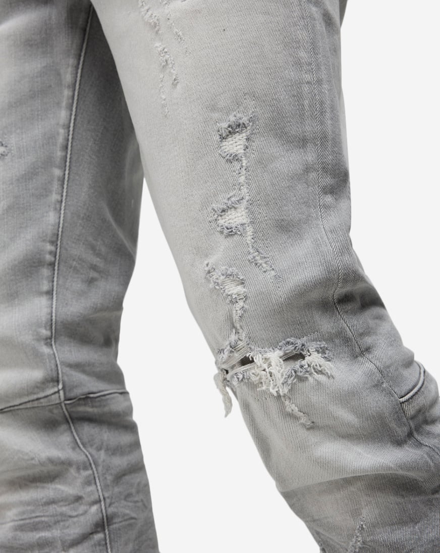 Shop Smoke Rise Heavy Whisker Slim 5Pkt Jeans JP25508SNZ-GRY grey