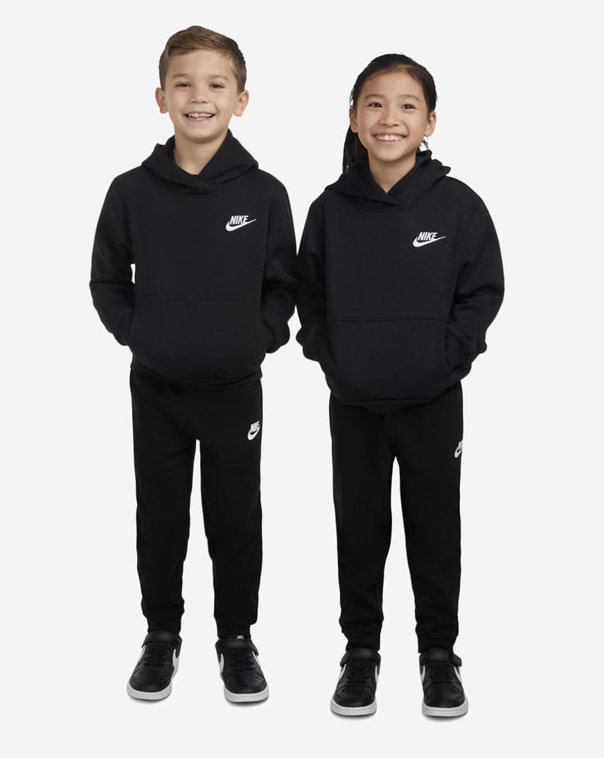 Shop Nike Little Kids' NSW Club Fleece Pullover Hoodie 86L088-023
