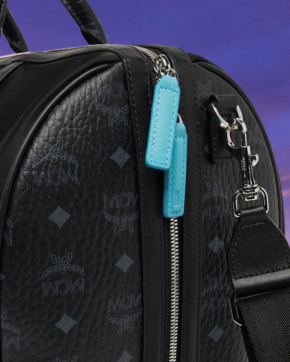 Shop MCM MCM X SNIPES Large Ottomar Weekender Bag MMVFSTT06BK001