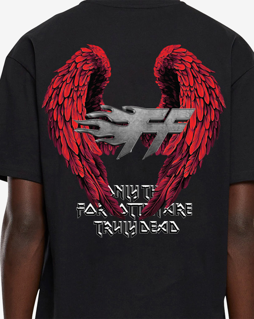 Shop Forgotten Faces Heaven's Window Tee FOFUS140-00007 black