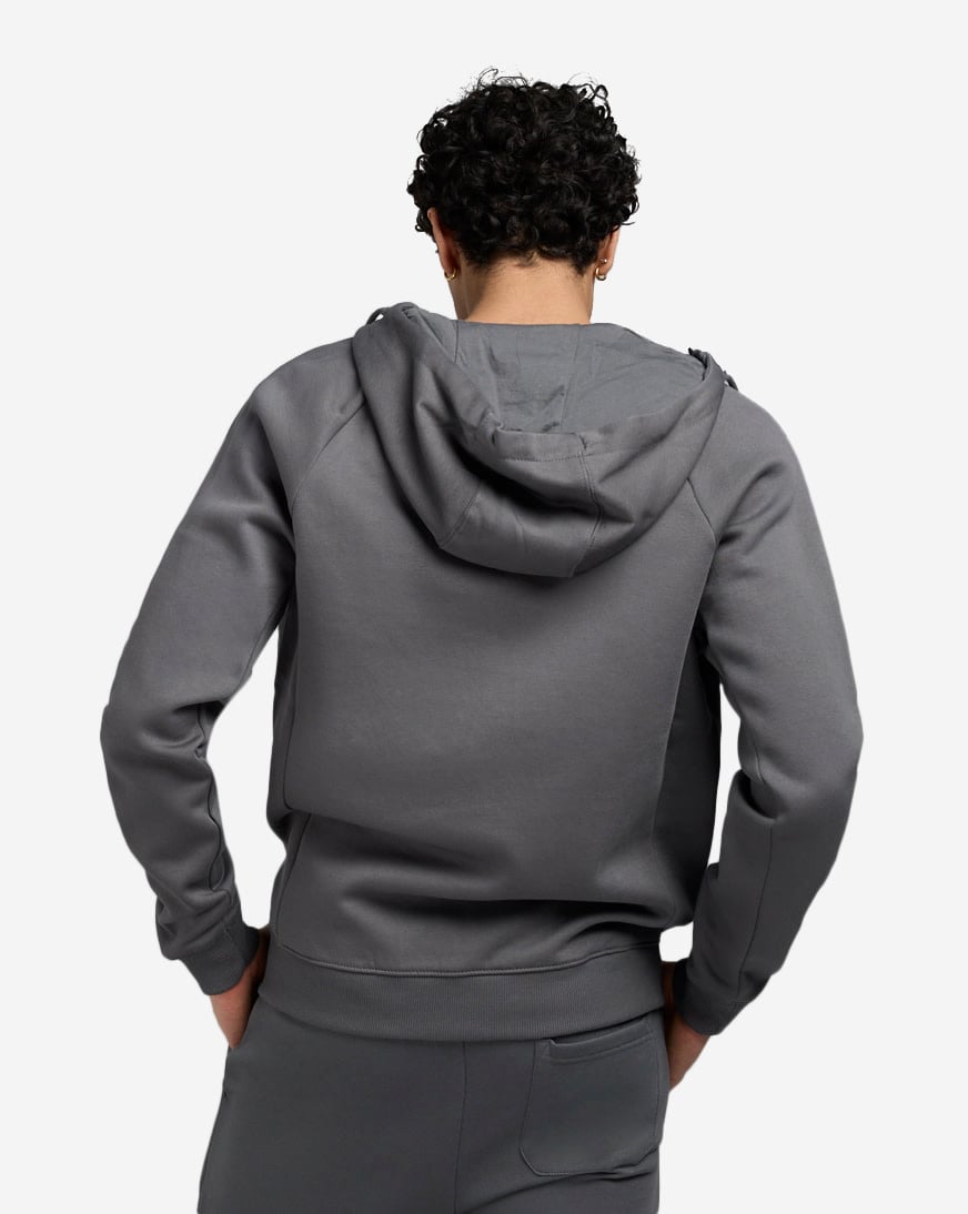 Shop Jordan Craig Basic Full Zip Hoodie 8870H-GRY grey