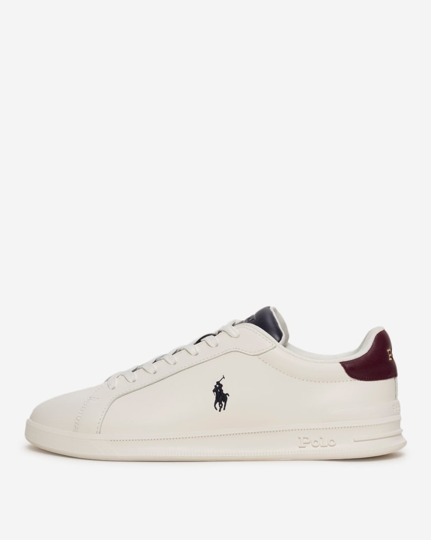 Shop Polo Ralph Lauren Leather Heritage Court 809973733001 white