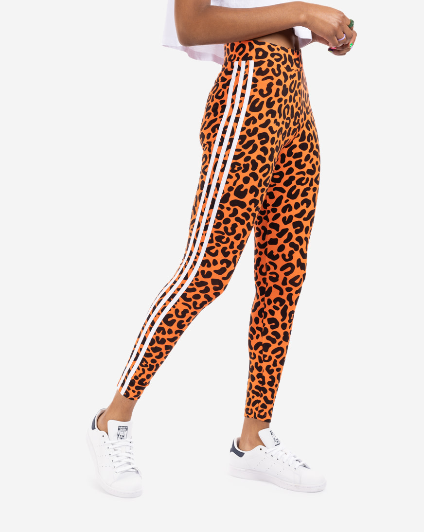 adidas tights leopard