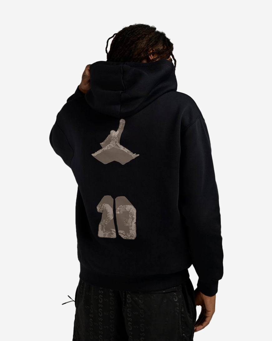 メンズウェア OBSIDIAN FLEECE HOODIE PULLOVER Shop Jordan AJ4 Fleece Pullover Hoodie IQ6964-010 black | SNIPES USA