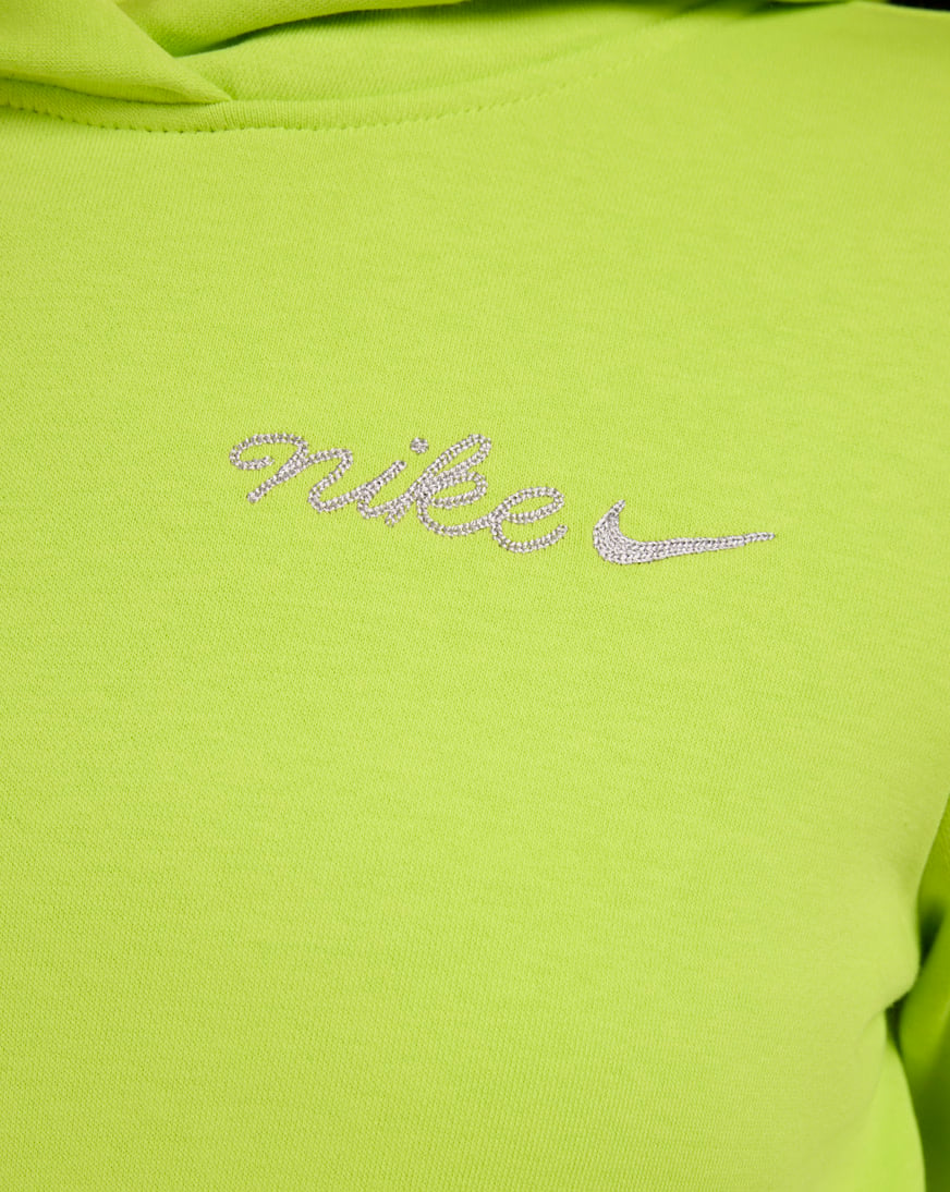 Shop Nike NSW Phoenix Fleece Shrunken Hoodie IM7494-389 green