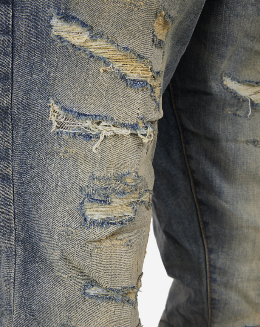 Shop Jordan Craig Heavy Rips and Tears 5Pkt Jeans JR10952