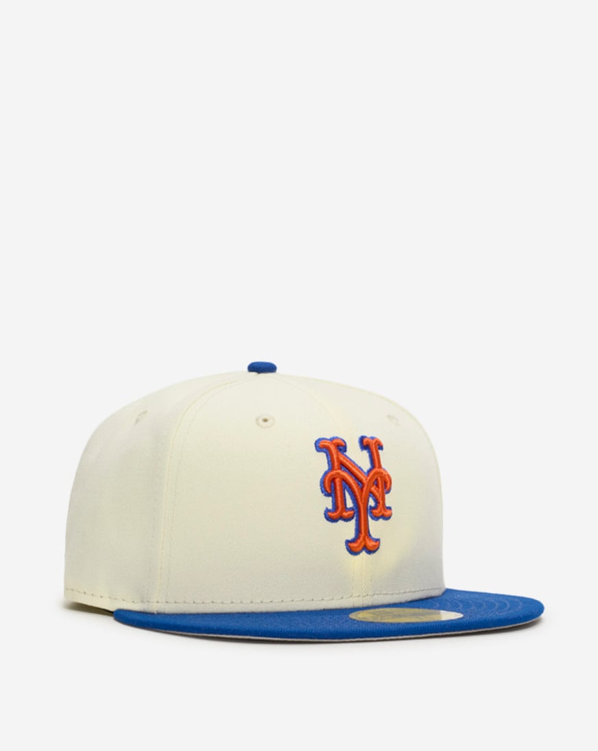 Shop New Era 59Fifty New York Mets Core Fitted Hat 60956020 cream