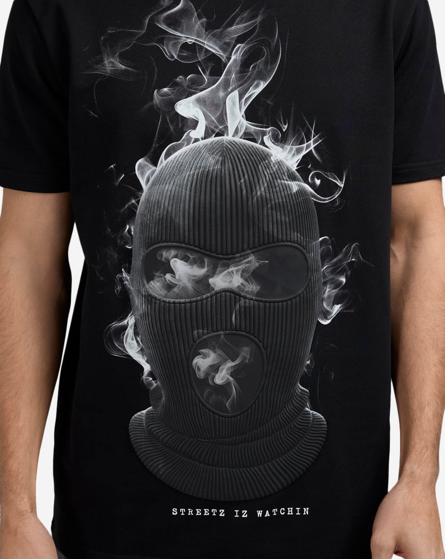 【RonRon】 SMOKED FLARE T SHIRT Pop Smoke x Vlone Tracklist T-shirt Black [SS20] - Prior