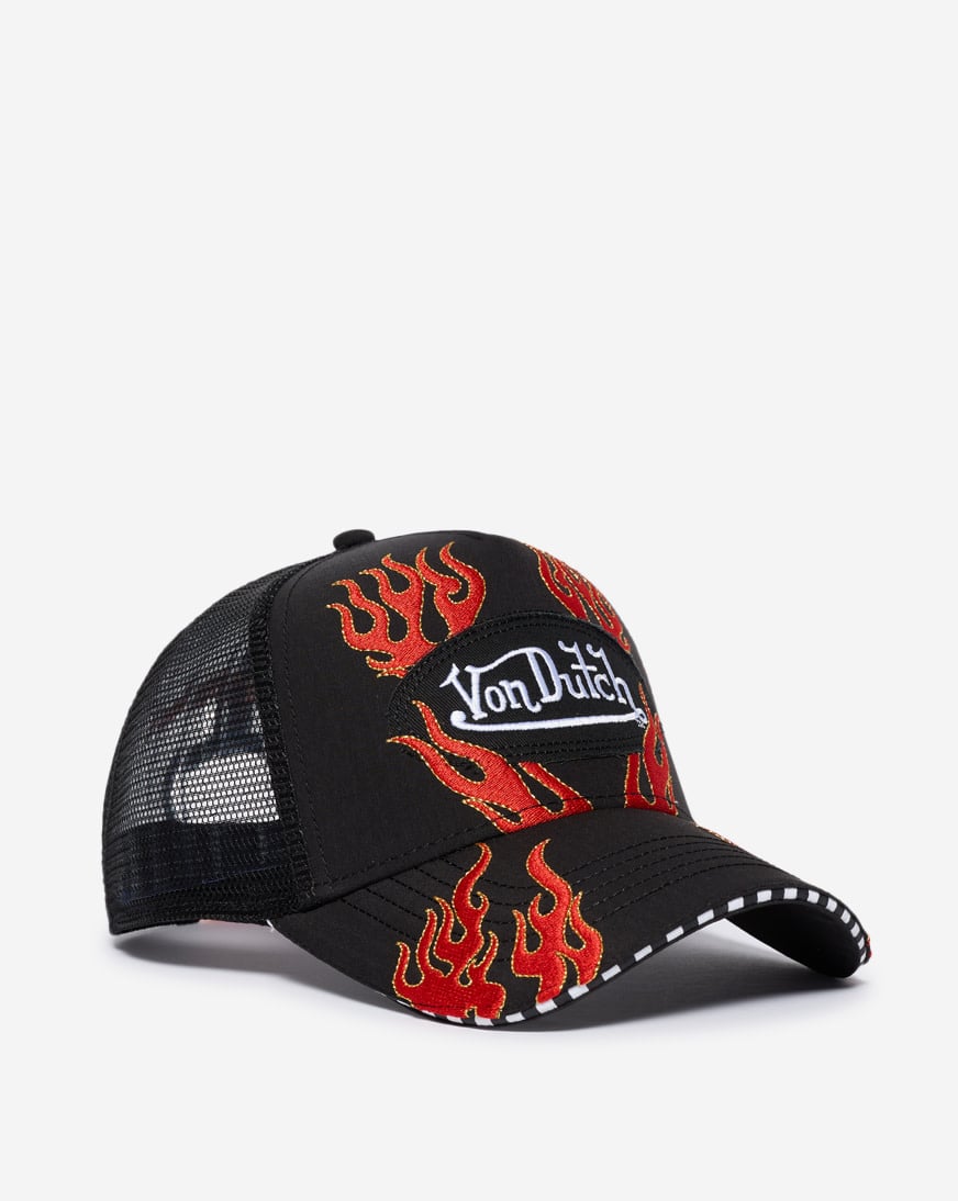 Shop Von Dutch Flashfire Trucker Hat VDHH0108 black | SNIPES USA