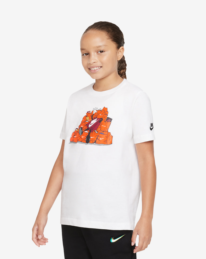 スーパーセール タイムセール 時間 Boys' Nike Shop (8-20) DN0642-100 Tee Boxy Sleeve Short NSW その他