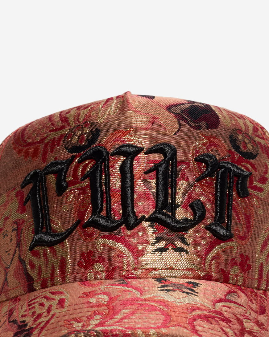 Shop Cult of Individuality Tapestry Print 5 Panel Trucker Hat